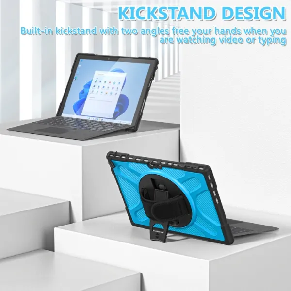 STANDING ULTRA Odolný Kryt MicroSoft Surface Pro 4 / 5 / 6 / 7 modrý