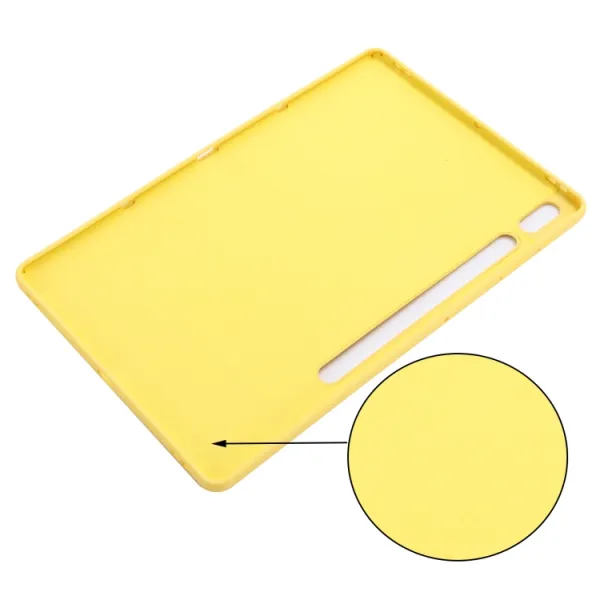 RUBBER Ochranný kryt pre Samsung Galaxy Tab S8+ / S7+ / S7 FE žltý