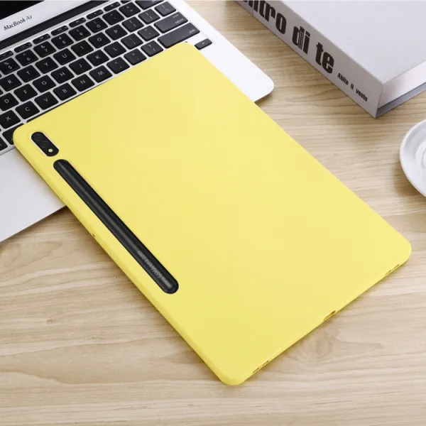 RUBBER Ochranný kryt pre Samsung Galaxy Tab S8+ / S7+ / S7 FE žltý