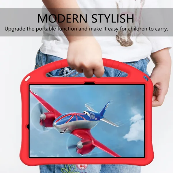 KIDDO Detský obal pre Samsung Galaxy Tab S8+ / S7+ / S7 FE červený