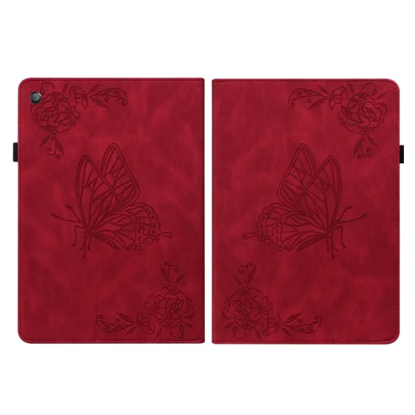 ART BUTTERFLY Zaklápacie puzdro Amazon Kindle Fire HD 10 2019 / 2017 (9. generácia / 7. generácia) červené