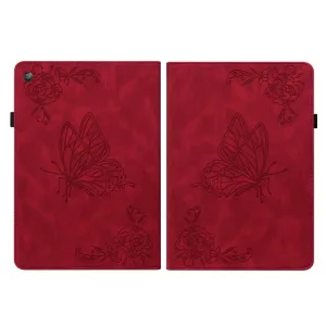 ART BUTTERFLY Zaklápacie puzdro Amazon Kindle Fire HD 10 2019 / 2017 (9. generácia / 7. generácia) červené