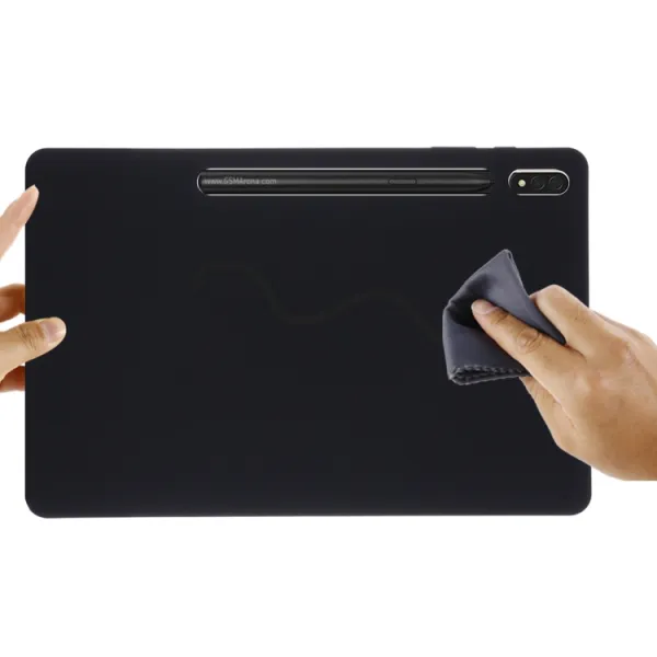 RUBBER Ochranný kryt pre Samsung Galaxy Tab S8+ / S7+ / S7 FE čierny