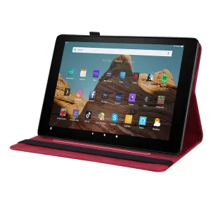 ART BUTTERFLY Zaklápacie puzdro Amazon Kindle Fire HD 10 2019 / 2017 (9. generácia / 7. generácia) červené