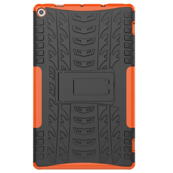 STAND Extra odolný obal Amazon Kindle Fire HD 10 2019 / 2017 (9. generácia / 7. generácia) oranžový