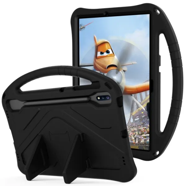 KIDDO Detský obal pre Samsung Galaxy Tab S8+ / S7+ / S7 FE čierny