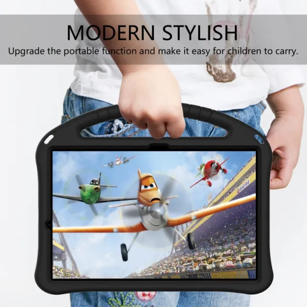 KIDDO Detský obal pre Samsung Galaxy Tab S8+ / S7+ / S7 FE čierny