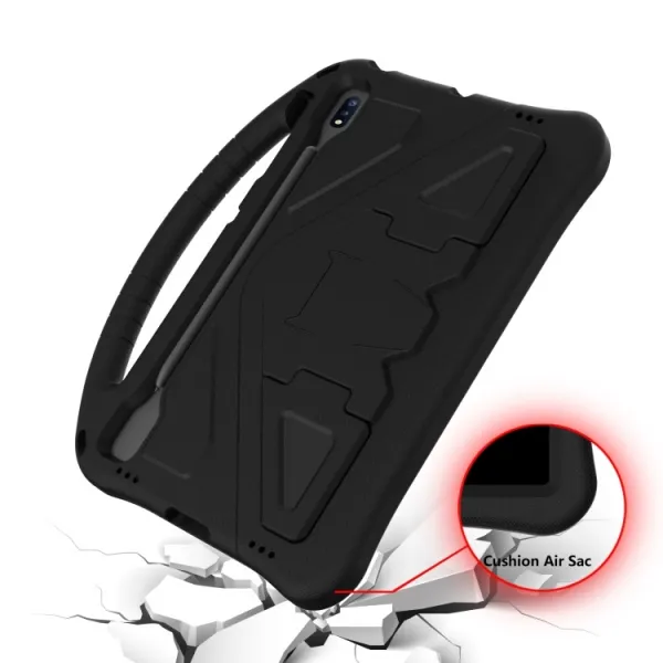 KIDDO Detský obal pre Samsung Galaxy Tab S8+ / S7+ / S7 FE čierny