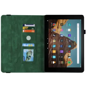 ART BUTTERFLY Zaklápacie puzdro Amazon Kindle Fire HD 10 2019 / 2017 (9. generácia / 7. generácia) zelené