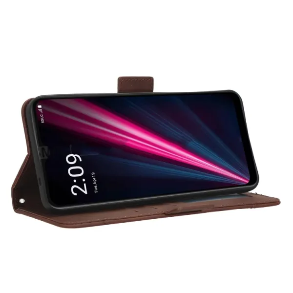 SLOT Peňaženkový obal pre T Phone Pro / T Phone Pro 2023 hnedý