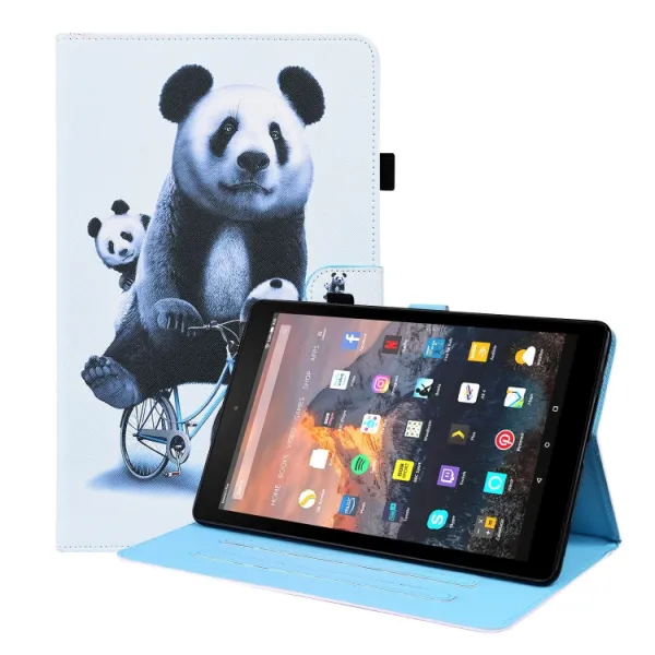 ART Zaklápací obal Amazon Kindle Fire HD 10 2019 / 2017 (9. generácia / 7. generácia) PANDA