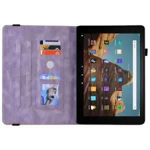 ART BUTTERFLY Zaklápacie puzdro Amazon Kindle Fire HD 10 2019 / 2017 (9. generácia / 7. generácia) fialové