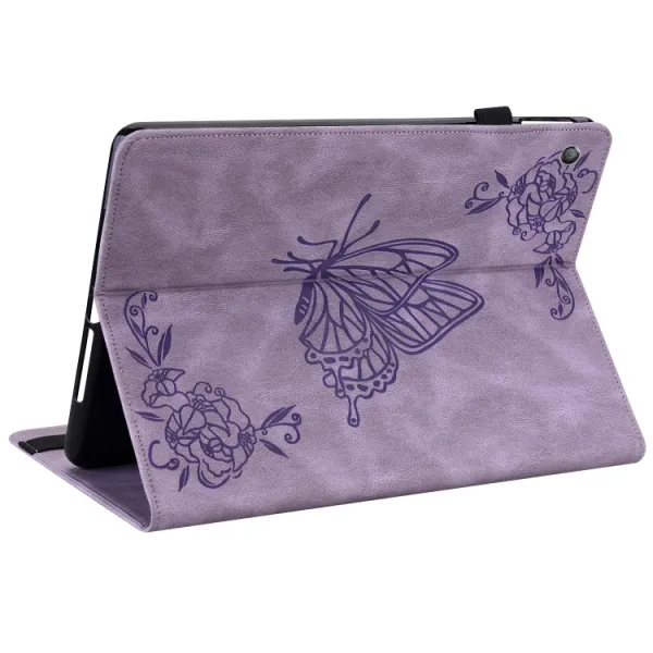 ART BUTTERFLY Zaklápacie puzdro Amazon Kindle Fire HD 10 2019 / 2017 (9. generácia / 7. generácia) fialové
