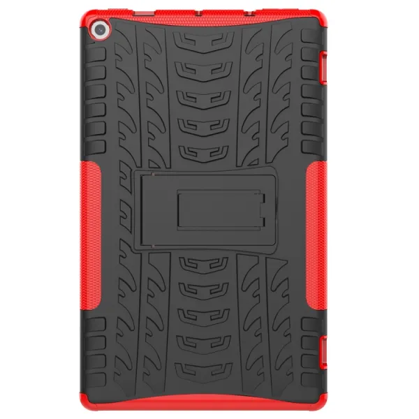 STAND Extra odolný obal Amazon Kindle Fire HD 10 2019 / 2017 (9. generácia / 7. generácia) červený