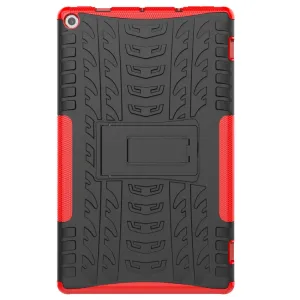 STAND Extra odolný obal Amazon Kindle Fire HD 10 2019 / 2017 (9. generácia / 7. generácia) červený