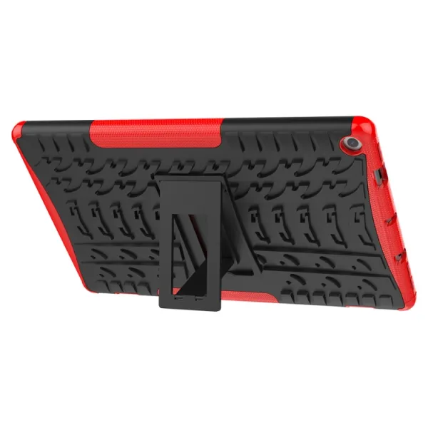 STAND Extra odolný obal Amazon Kindle Fire HD 10 2019 / 2017 (9. generácia / 7. generácia) červený
