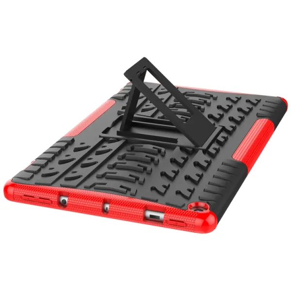 STAND Extra odolný obal Amazon Kindle Fire HD 10 2019 / 2017 (9. generácia / 7. generácia) červený