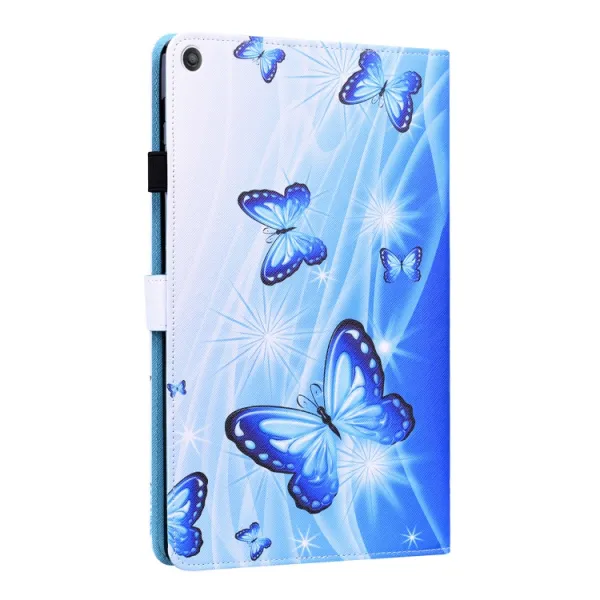 ART Zaklápací obal Amazon Kindle Fire HD 10 2019 / 2017 (9. generácia / 7. generácia) BLUE BUTTERFLIES