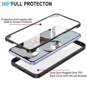 DUAL Obojstranný kryt s fóliou Xiaomi 12T / 12T Pro modrý