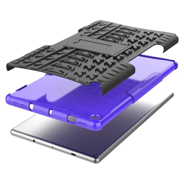 STAND Extra odolný obal Amazon Kindle Fire HD 10 2019 / 2017 (9. generácia / 7. generácia) fialový