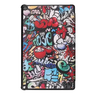 ART Zaklápací obal Amazon Kindle Fire HD 10 2019 / 2017 (9. generácia / 7. generácia) GRAFFITTI