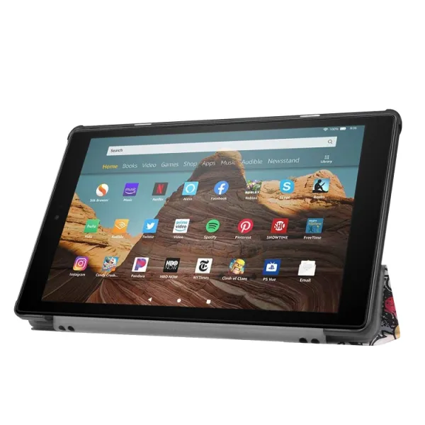 ART Zaklápací obal Amazon Kindle Fire HD 10 2019 / 2017 (9. generácia / 7. generácia) GRAFFITTI