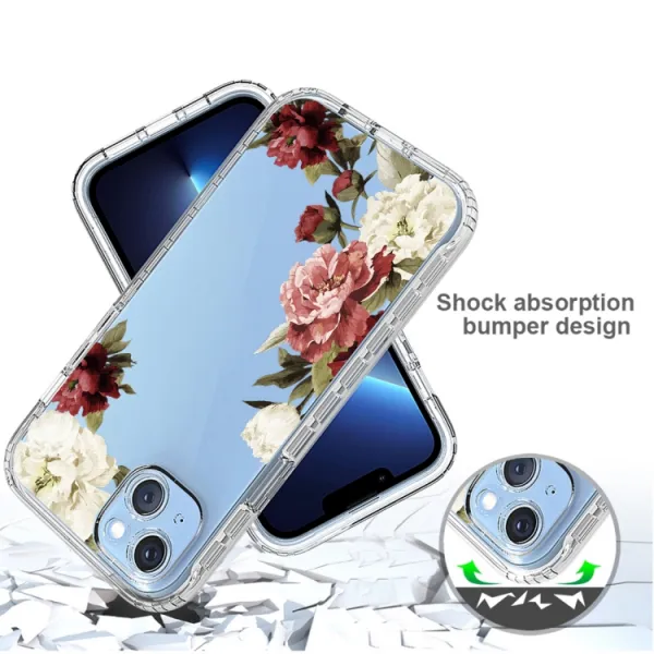 DUAL ART Odolný kryt Apple iPhone 14 Plus BOUQUET