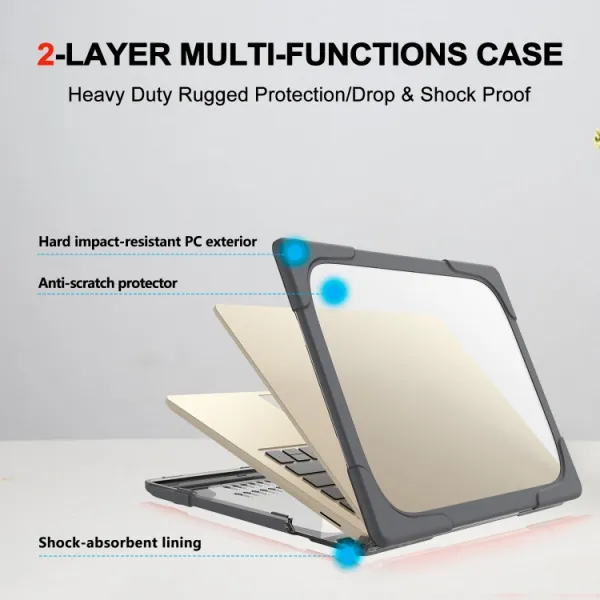 RUGGED Odolné puzdro pre Microsoft Surface 3 / 4 15" šedé