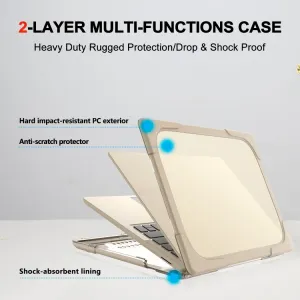 RUGGED Odolné puzdro pre Microsoft Surface 3 / 4 15" béžový