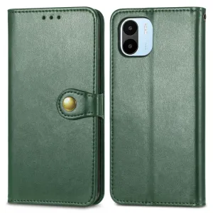 LEATHER BUCKLE Peňaženkový obal Xiaomi Redmi A1 / Redmi A2 zelený