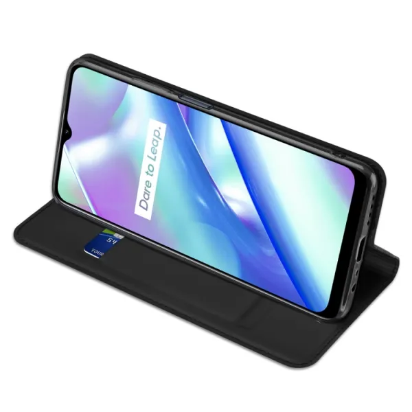 Dux Ducis Skin Pro knižkové puzdro na Realme C33, čierne