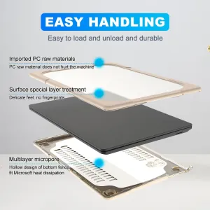 RUGGED Odolné puzdro pre Microsoft Surface 3 / 4 13.5" (1769 / 1867 / 1958) béžový