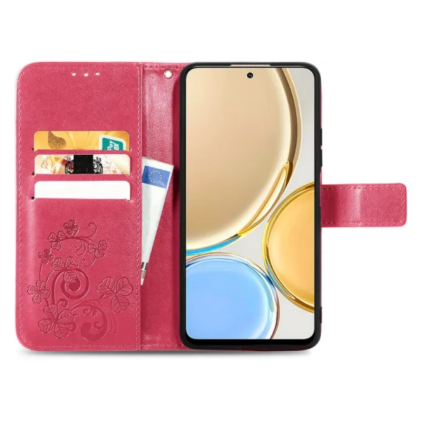 ART FLOWERS Peňaženkový kryt Huawei Nova Y90 tmavoružový