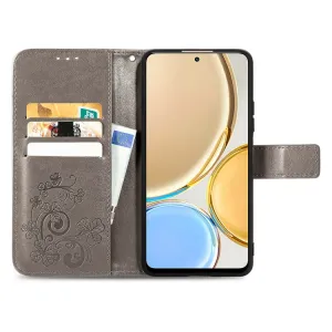 ART FLOWERS Peňaženkový kryt Huawei Nova Y90 šedý