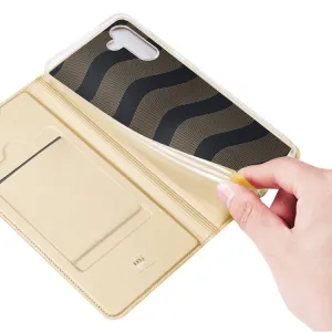 DUX Peňaženkový kryt Samsung Galaxy A04s zlatý