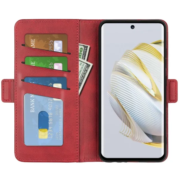 SIDE Peňaženkové puzdro pre Huawei Nova 10 červené