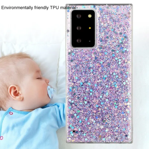 GLITTER ochranný obal Samsung Galaxy Note 10 Plus ružový
