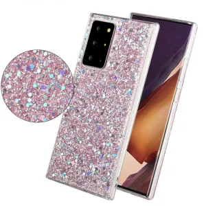 GLITTER ochranný obal Samsung Galaxy Note 10 Plus ružový