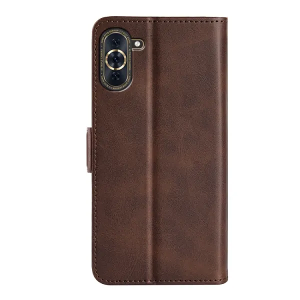 SIDE Peňaženkové puzdro pre Huawei Nova 10 tmavohnedé