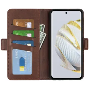 SIDE Peňaženkové puzdro pre Huawei Nova 10 tmavohnedé