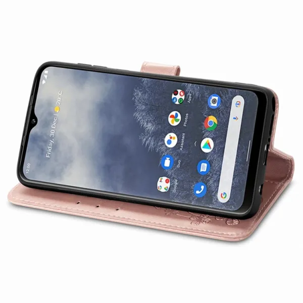 ART FLOWERS Peňaženkový kryt Nokia G60 svetloružový