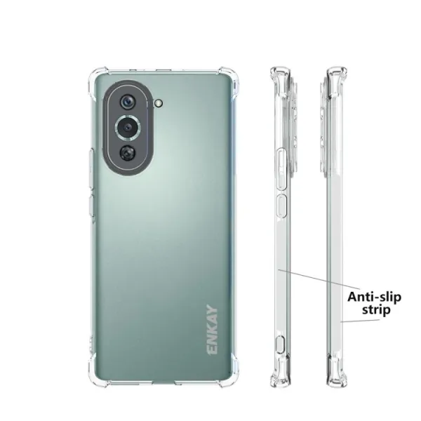 ENKAY AIRBAG Extra odolný kryt Huawei Nova 10 Pro priehľadný
