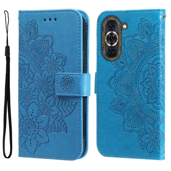 ART MANDALA Peňaženkové puzdro Huawei Nova 10 modré