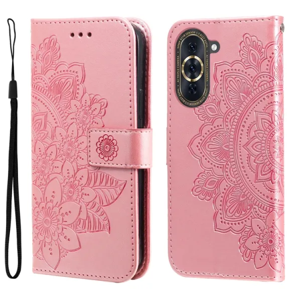 ART MANDALA Peňaženkové puzdro Huawei Nova 10 ružové