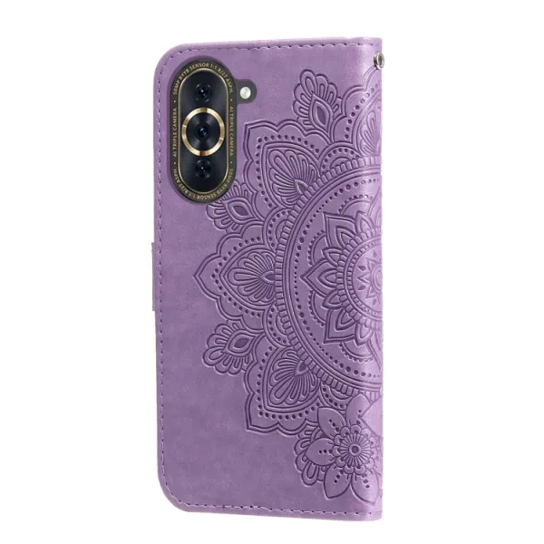 ART MANDALA Peňaženkové puzdro Huawei Nova 10 Pro fialové
