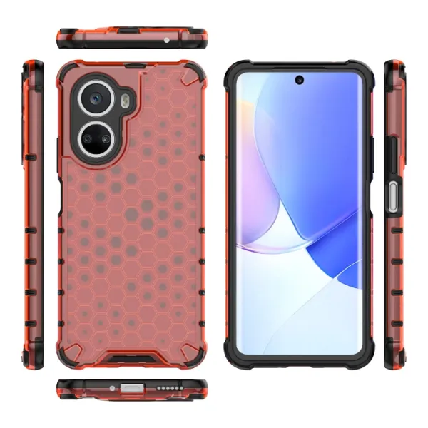 HONEYCOMB Ochranný kryt Huawei Nova 10 SE červený