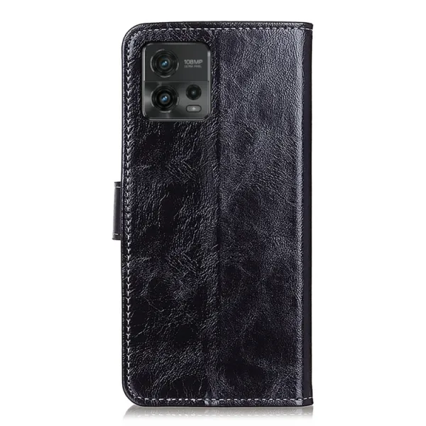 RETRO Peňaženkový obal Motorola Moto G72 čierny