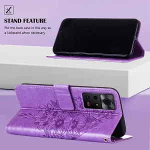 ART BUTTERFLY Peňaženkový kryt Infinix Zero X Pro fialový