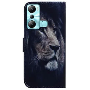 ART Peňaženkový kryt Infinix Hot 20i LION