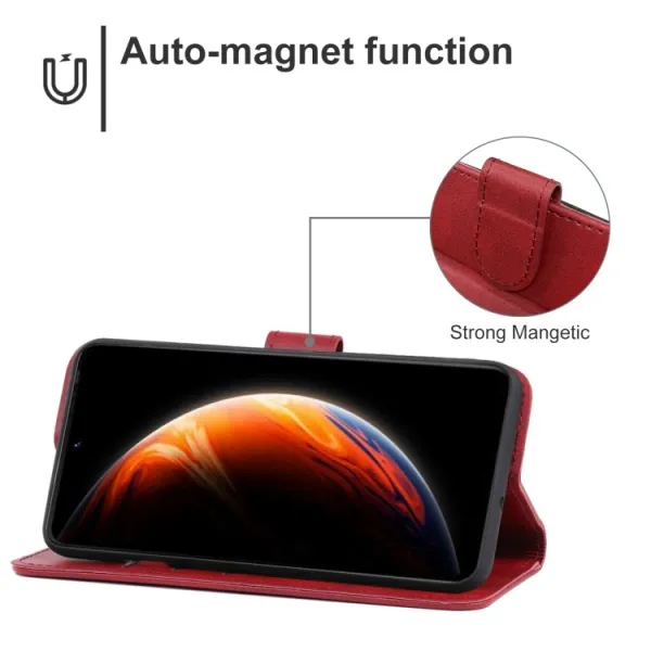 SMOOTH Peňaženkové puzdro pre Infinix Zero X Pro červené